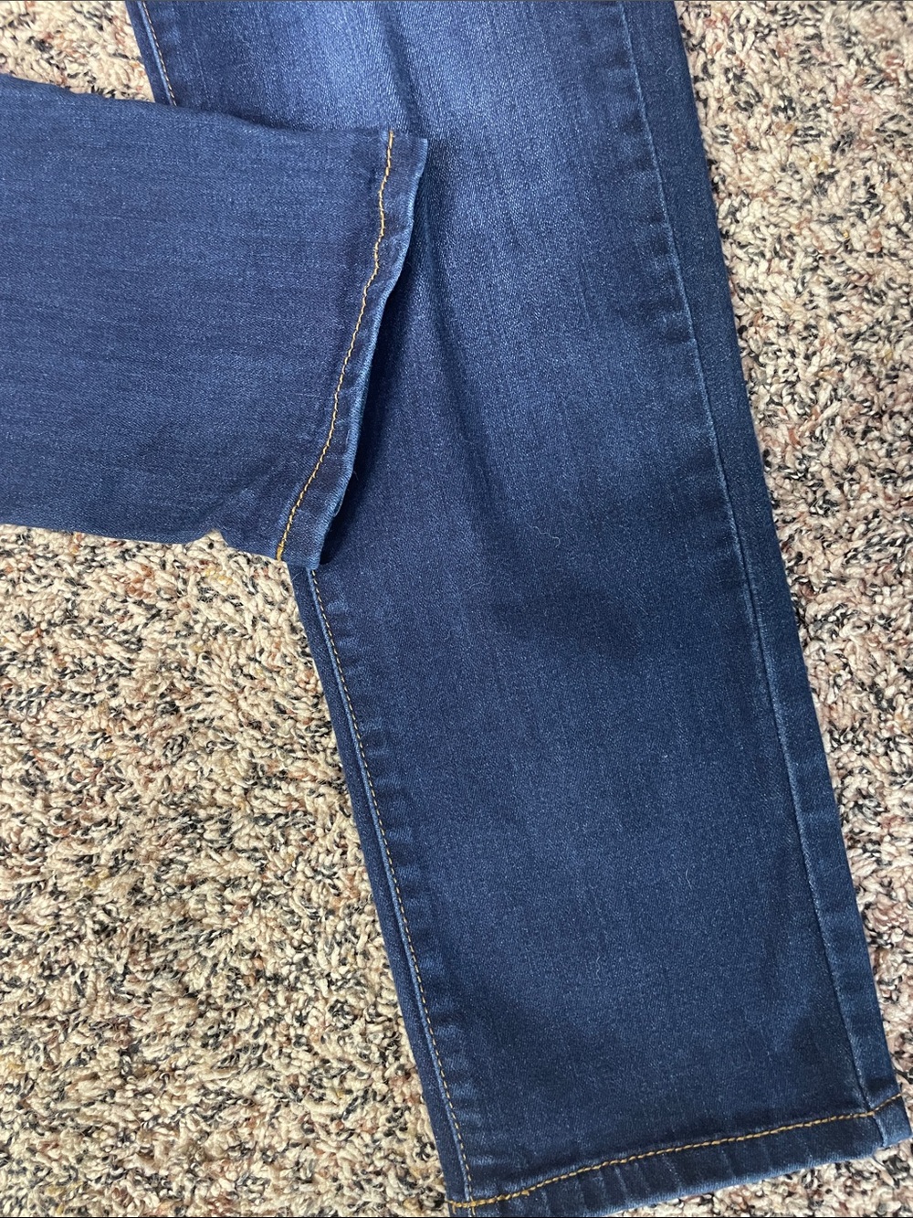 KanCan High Rise Straight Leg Dark Blue Jeans Stretch Skinny Size 31 | NWOT - Picture 3 of 7
